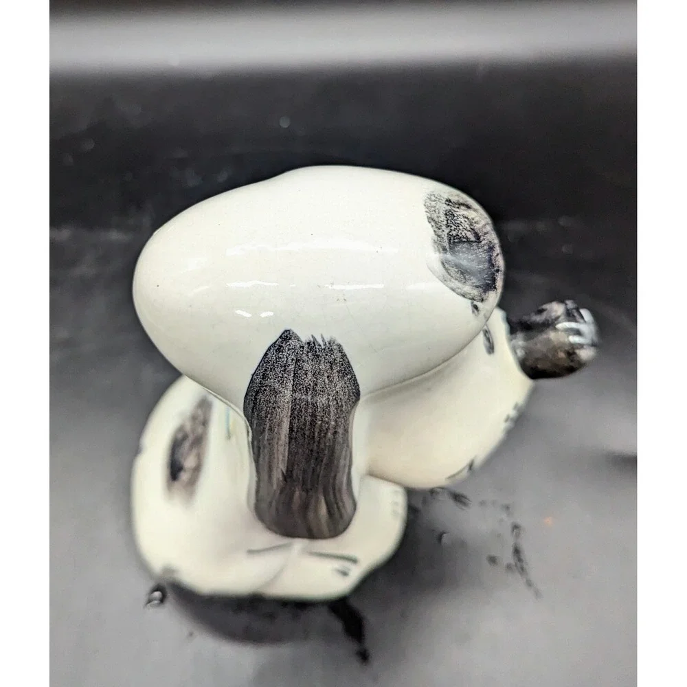 Vintage Whimsical Anthropomorphic Dog Puppy Ceramic Coin‎ Bank Figurine 7.5